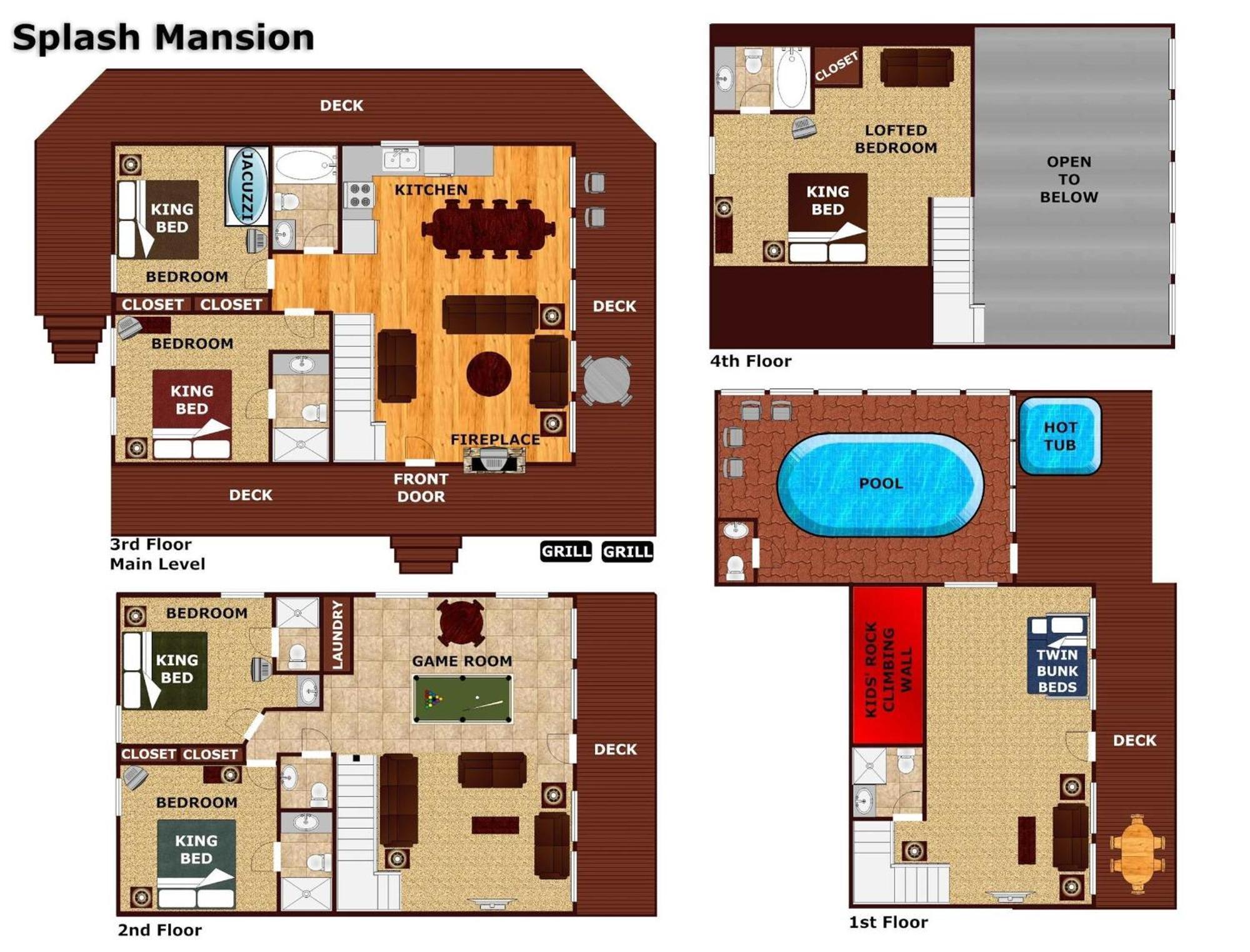 Splash Mansion #500 Гетлинбург Екстериор снимка
